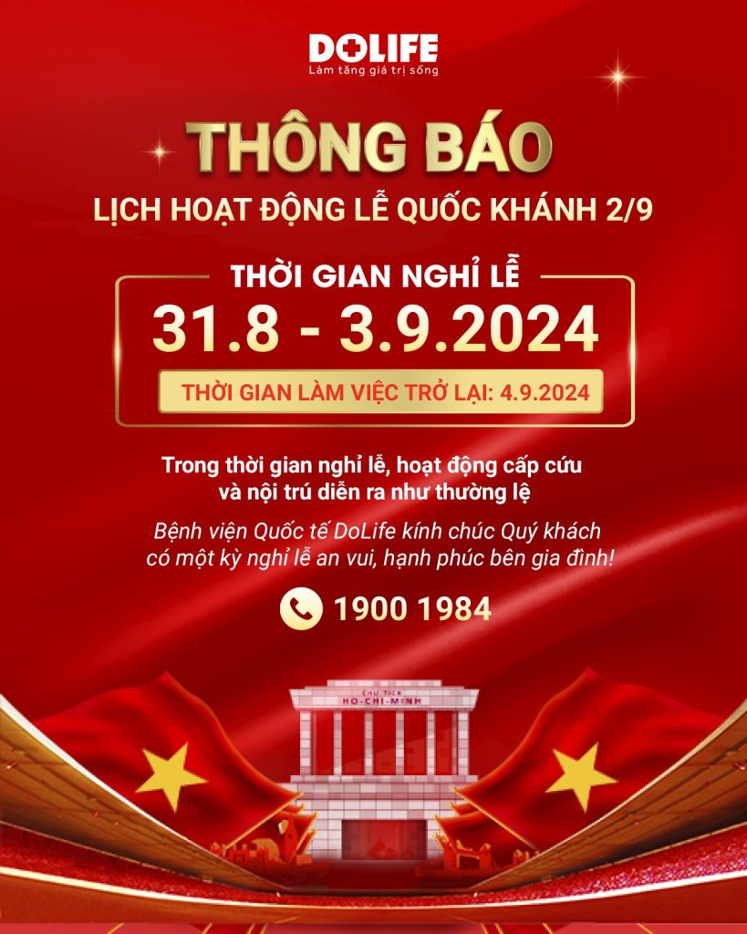 THÔNG BÁO LỊCH HOẠT ĐỘNG DỊP LỄ QUỐC KHÁNH 2/9/2024