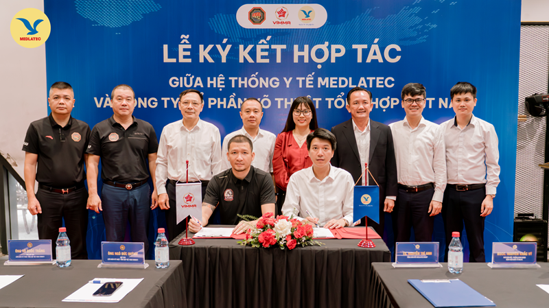 MEDLATEC ký kết hợp tác cùng Công ty Cổ phần Võ thuật Tổng hợp Việt Nam, đồng hành cùng sự phát triển của võ thuật tổng hợp