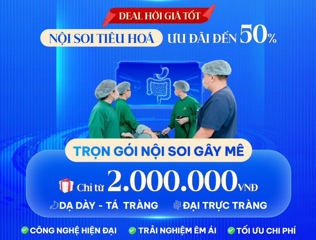Nội soi tiêu hóa gây mê trọn gói chỉ từ 2.000.000đ tại Bệnh viện Đa khoa Quốc tế MEDLATEC